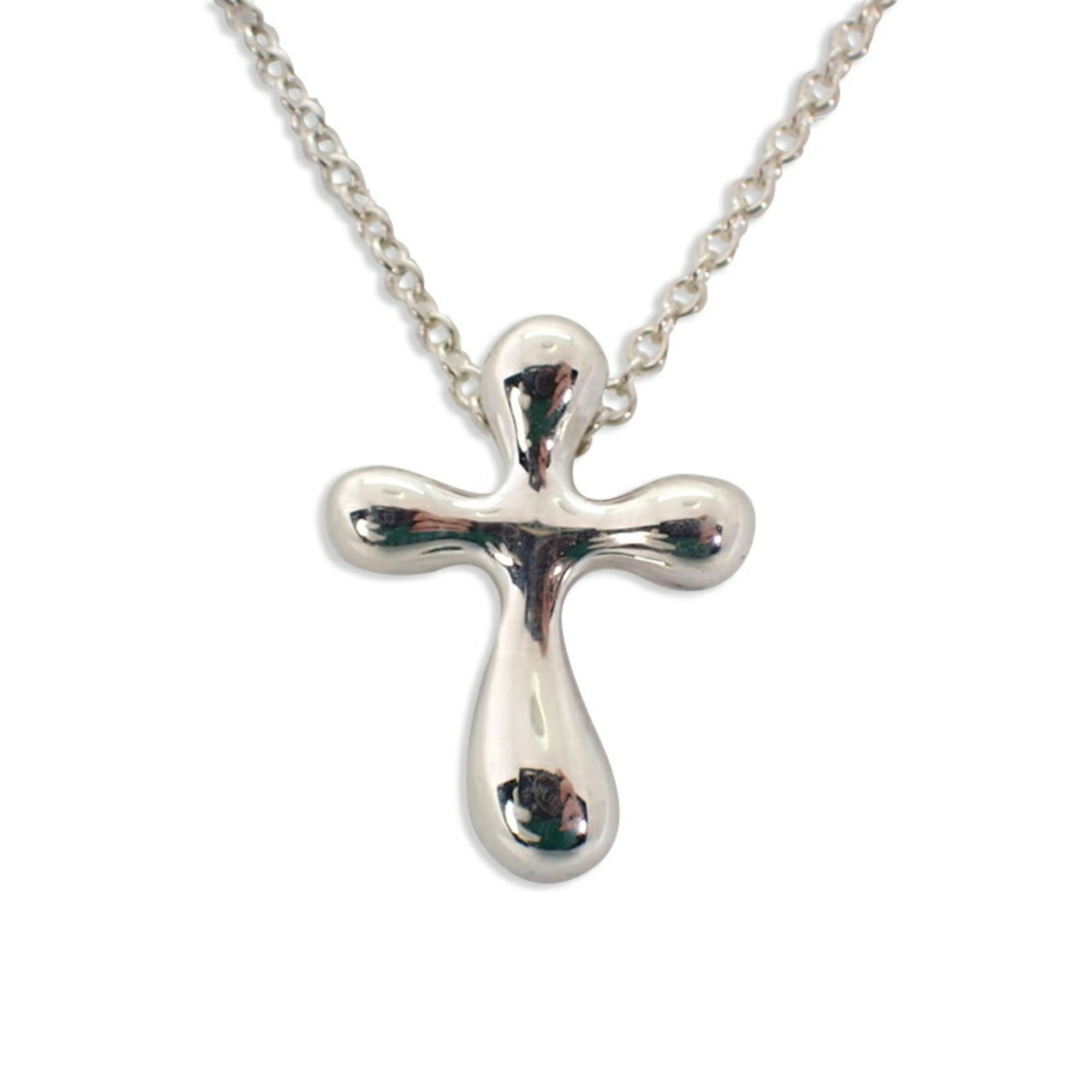 Tiffany/ 925 Teardrop Cross Pendant / Necklace